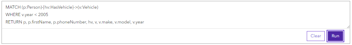 A query can span several lines when using the multiline query text box.